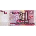 Свазиленд 50 эмалангени 2010 год - Здание Центрального банка Свазиленда UNC