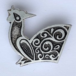 Значок. Петушок винтаж СССР на булавке