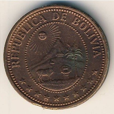 Боливия 10 сентаво 1971 год