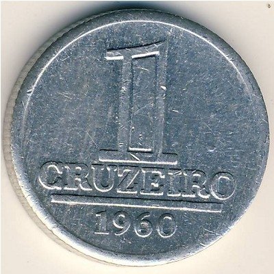 Бразилия 1 крузейро 1960 год
