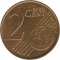 Австрия 2 евроцента 2007 год - Эдельвейс