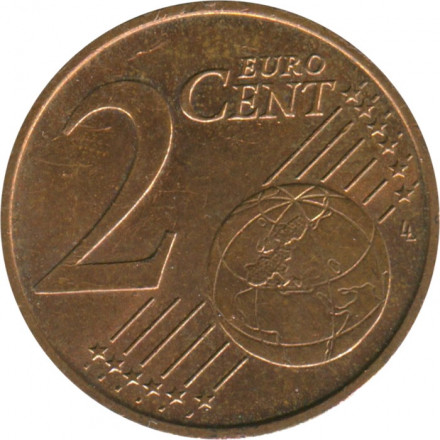 Австрия 2 евроцента 2007 год - Эдельвейс