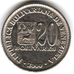 Венесуэла 20 боливаров 2000 год