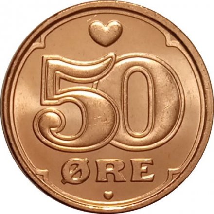 Дания 50 эре 2008 год