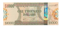 Гайана 1000 долларов 2006 год - UNC
