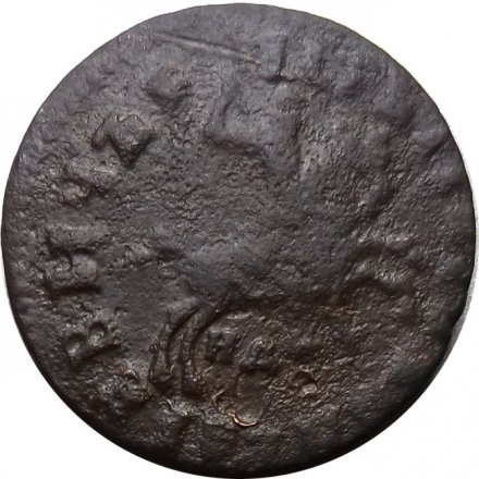 1 копейка 1715 год НД Пётр I (1699 - 1725) - VF