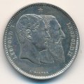 Бельгия 1 франк 1880 год