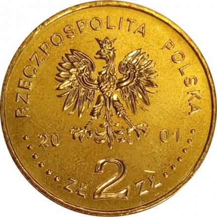 Польша 2 злотых 2001 год - XII Международный конкурс скрипачей имени Генрика Венявского