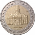 Германия 2 евро 2009 год - Федеральная земля Саар (F)