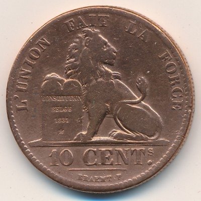 Бельгия 10 сантимов 1832 год