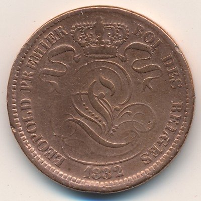 Бельгия 10 сантимов 1832 год