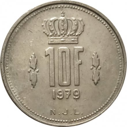 Люксембург 10 франков 1979 год