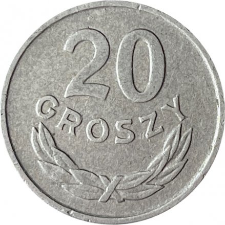 Польша 20 грошей 1967 год