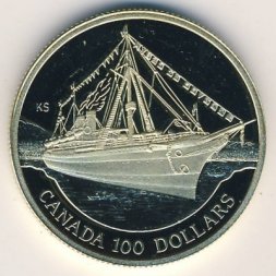 Канада 100 долларов 1991 год