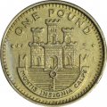 Гибралтар 1 фунт 2002 год  (AE)