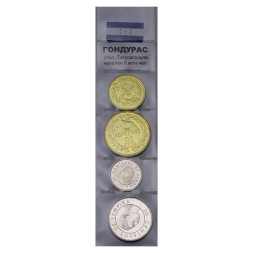 Набор из 4 монет Гондурас 1999-2006 год (в запайке)
