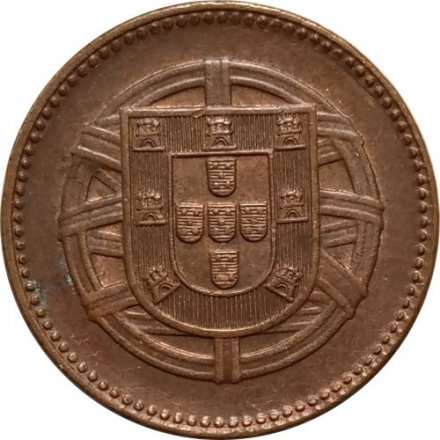 Португалия 2 сентаво 1918 год (бронза)