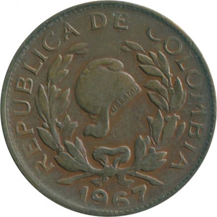 Колумбия 5 сентаво 1967 год