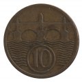 Чехословакия 10 гелеров 1924 год