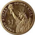 США 1 доллар 2013 год - Теодор Рузвельт (S)