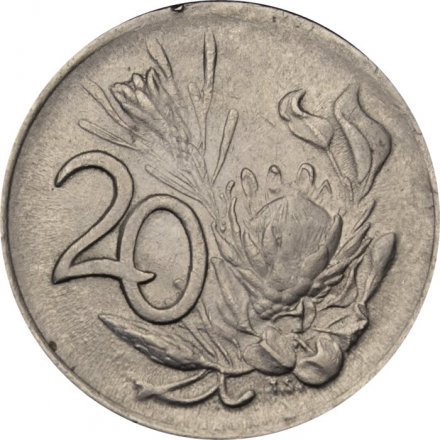 ЮАР 20 центов 1976 год
