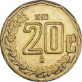Мексика 20 сентаво 1998 год