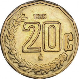 Мексика 20 сентаво 1998 год