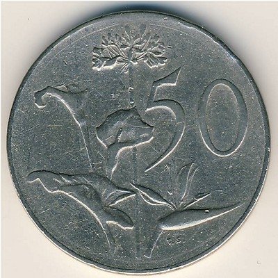 ЮАР 50 центов 1968 год - Чарльз Роббертс Сварт (South Africa)