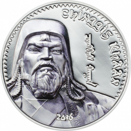 Монголия 1000 тугриков 2016 год - Чингисхан