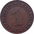Веймарская республика 1 рейхспфенниг 1925 год (G)