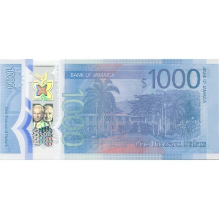 Ямайка 1000 долларов 2022 год - UNC