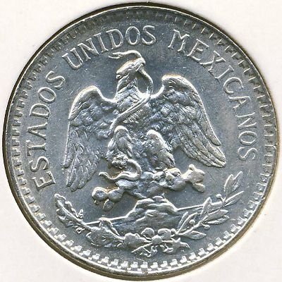 Мексика 50 сентаво 1935 год