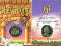 Набор из 6 монет Остров Мэн 2001 год - Гарри Поттер. (6 шт.) В буклетах