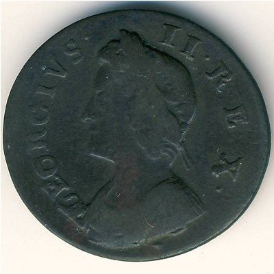 Великобритания 1 фартинг 1735 год