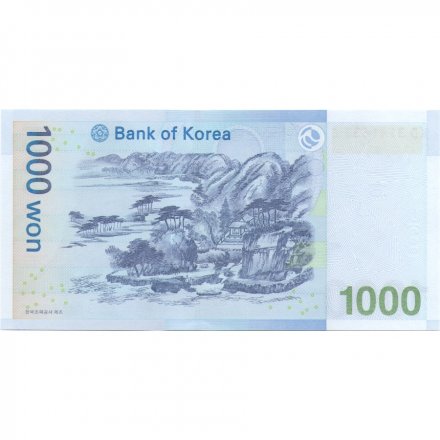 Южная Корея 1000 вон 2007 год - UNC