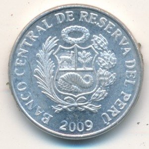Перу 1 сентимо 2009 год