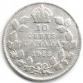 Канада 10 центов 1935 год