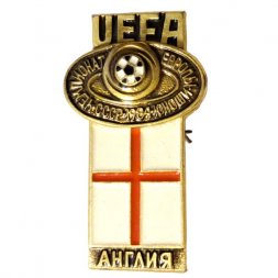 Значок UEFA. Чемпионат Европы Юноши. СССР. 1984. Англия