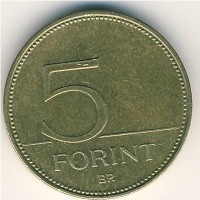 Монета Венгрия 5 форинтов 2000 год