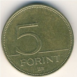 Монета Венгрия 5 форинтов 2000 год