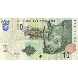 ЮАР 10 рэндов 2005 год - Носорог F