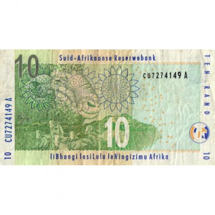 ЮАР 10 рэндов 2005 год - Носорог F