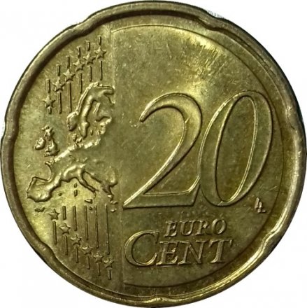 Финляндия 20 евроцентов 2007 год - Герб Финляндии