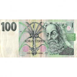 Чехия 100 крон 1995 год - Король Карл IV - VF