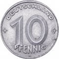 ГДР 10 пфеннигов 1949 год 