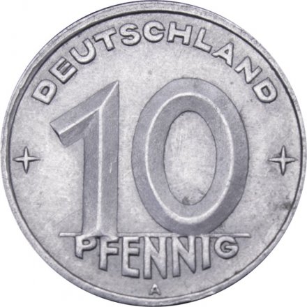 ГДР 10 пфеннигов 1949 год 