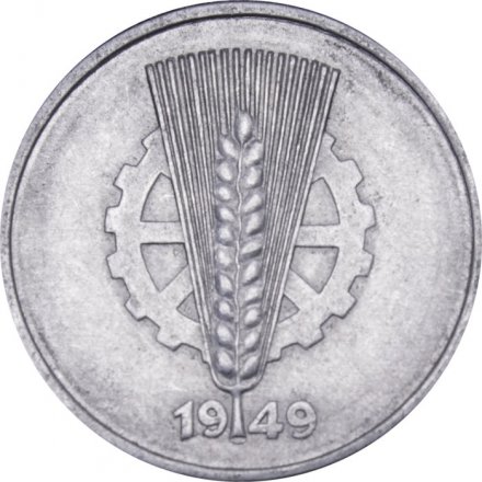 ГДР 10 пфеннигов 1949 год 