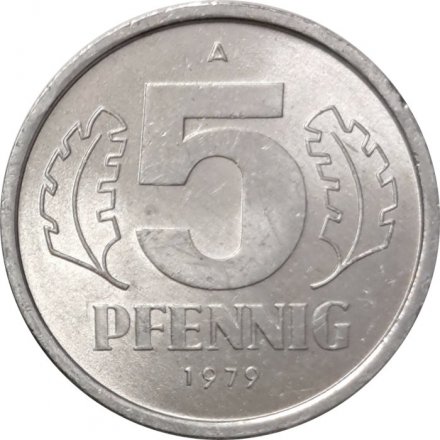 ГДР 5 пфеннигов 1979 год (A)