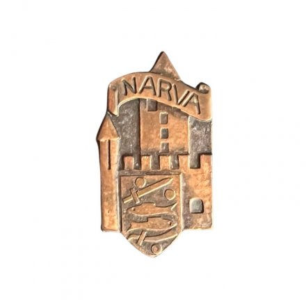 Значок Эстония. Нарва (Narva). Герб