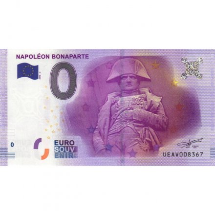 Сувенирная банкнота Франция 0 евро 2016 год - Наполеон Бонапарт (Napoleon Bonaparte) - UNC